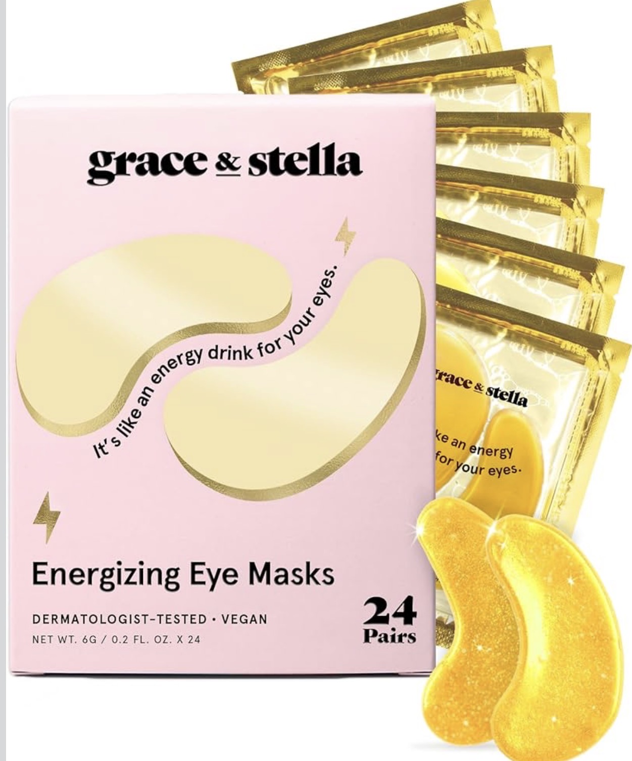 Energizing under-eye masks