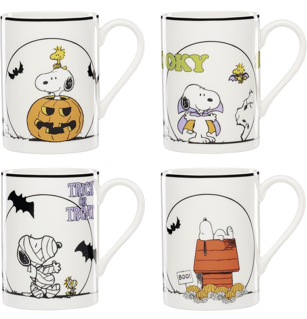 Peanuts mug set for a playful coffee station