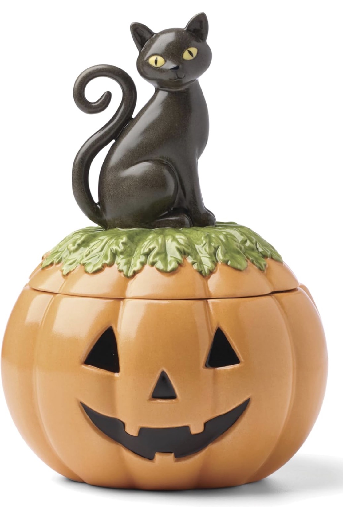 Pumpkin candy jar for a fall coffee bar