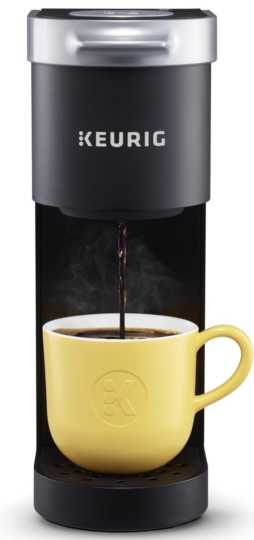 Compact Keurig coffee maker for a dorm room
