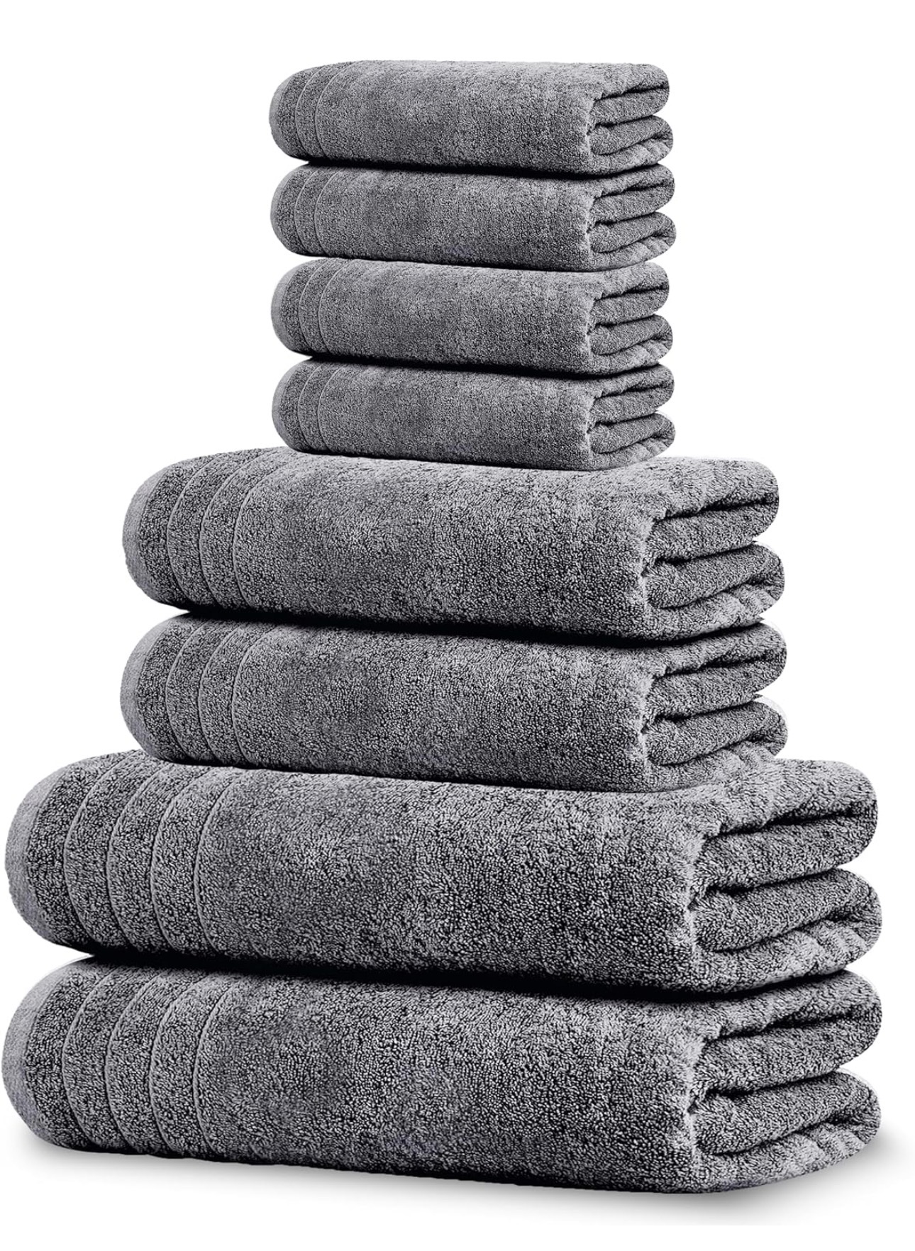 Towel set for a college freshman dorm room