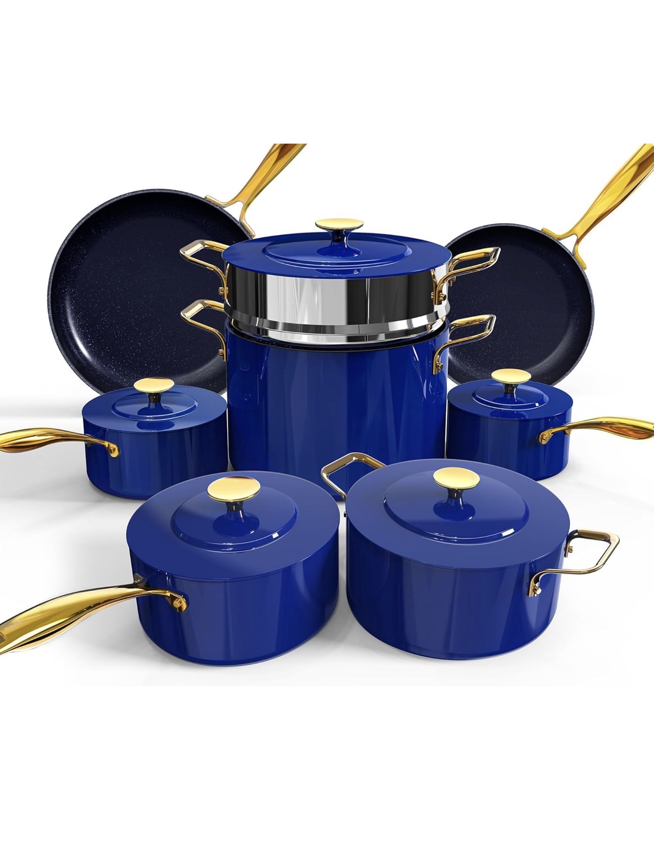 Thirteen-piece cookware pan set