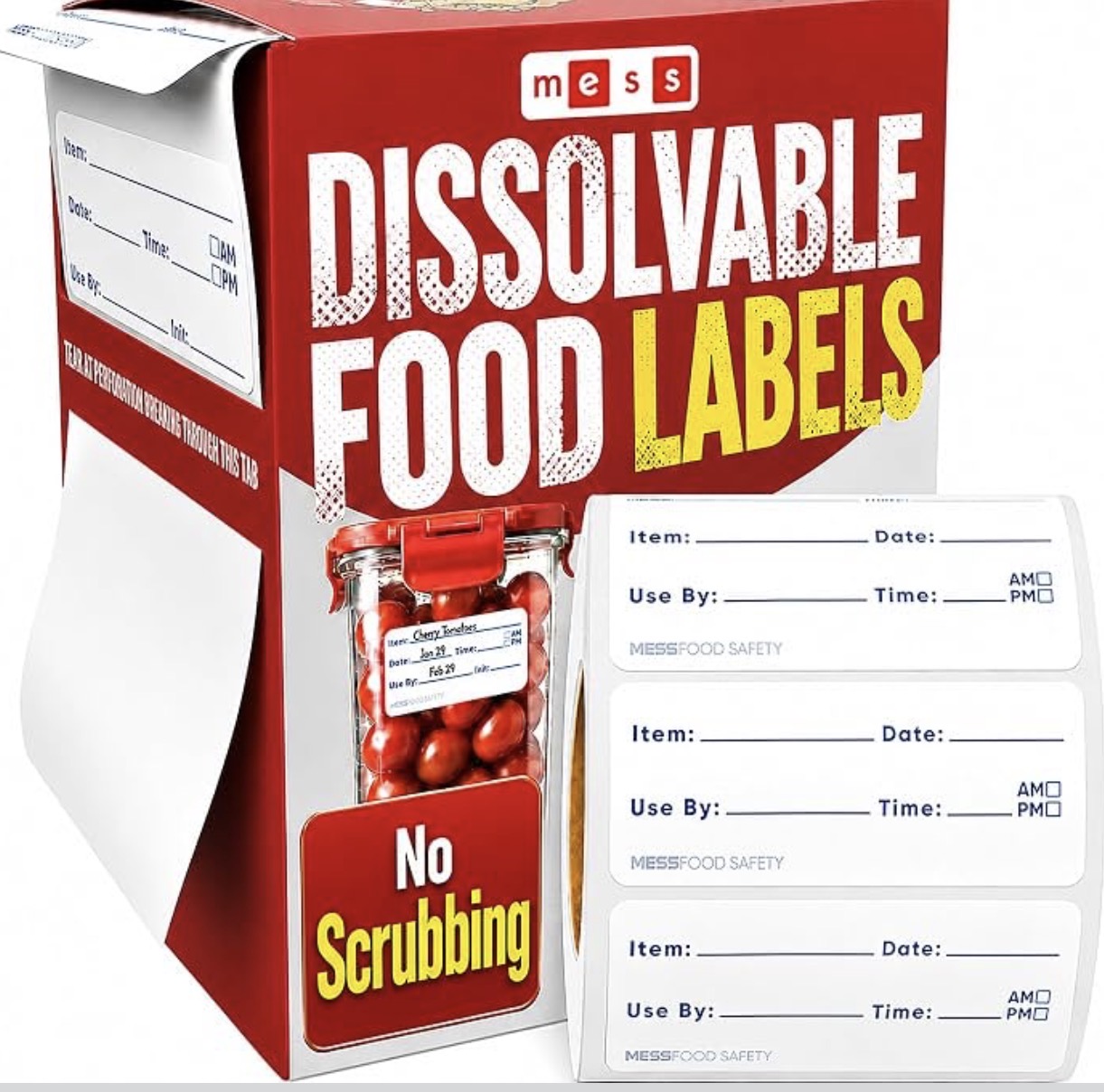 Disposable food labels