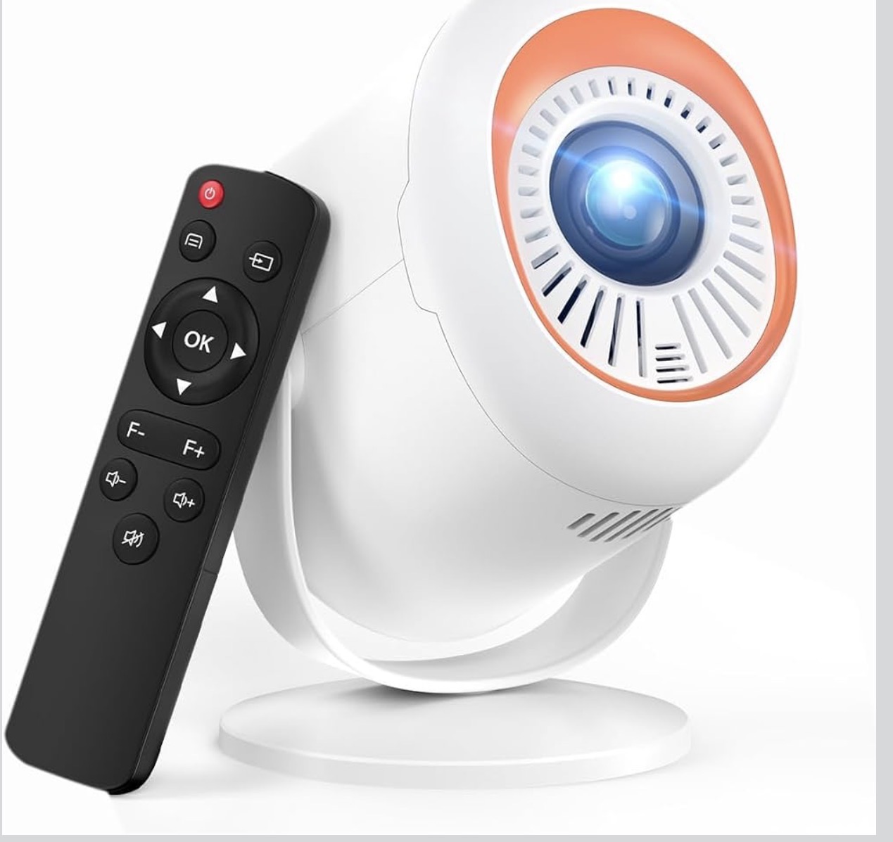 Portable LED projector for an outdoor backyard movie night
