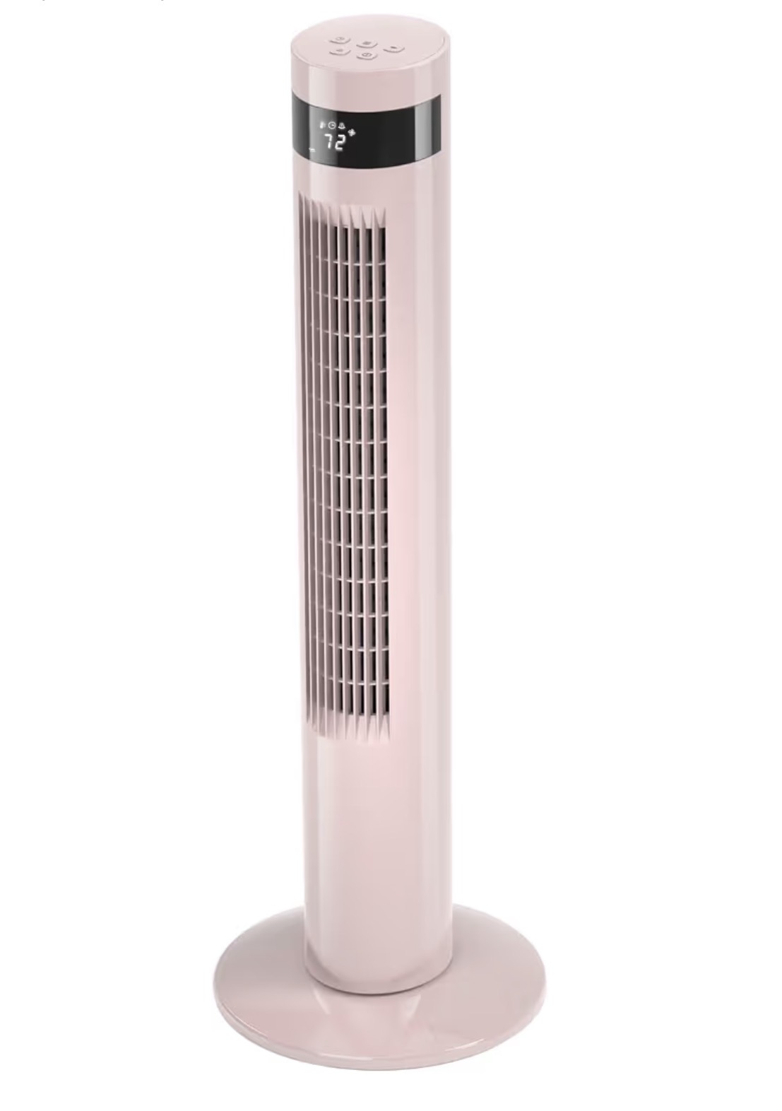 Pink tower fan for a stylish home office