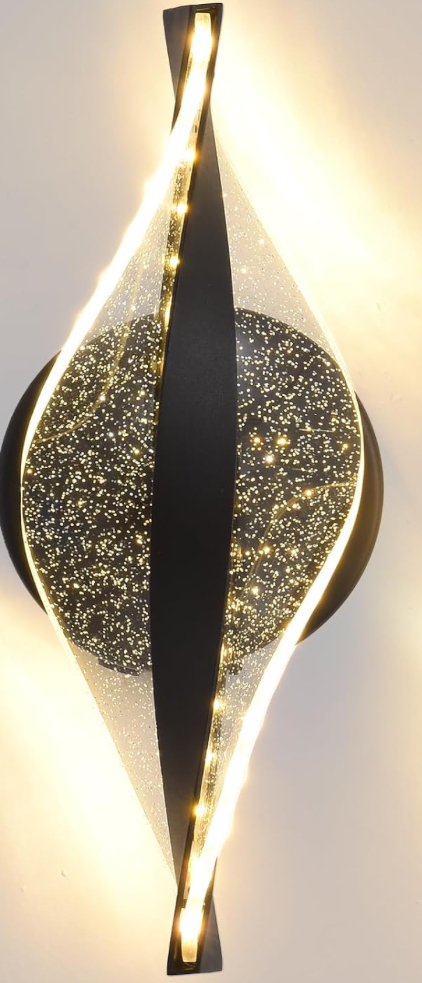 Rechargeable RGB Black Wall Sconces