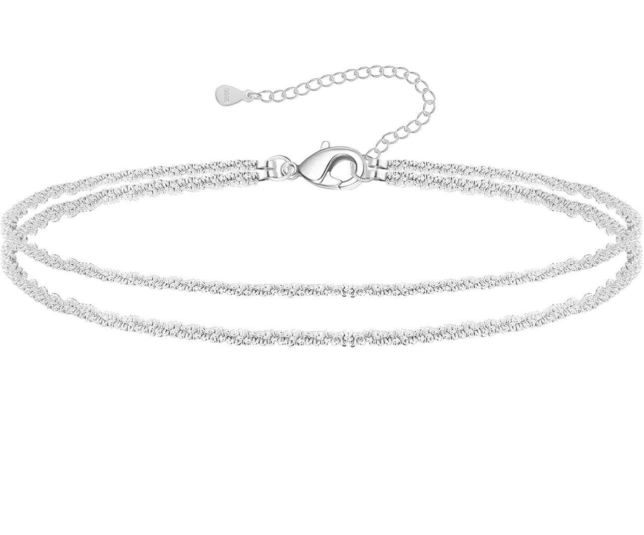 Silver anklet
